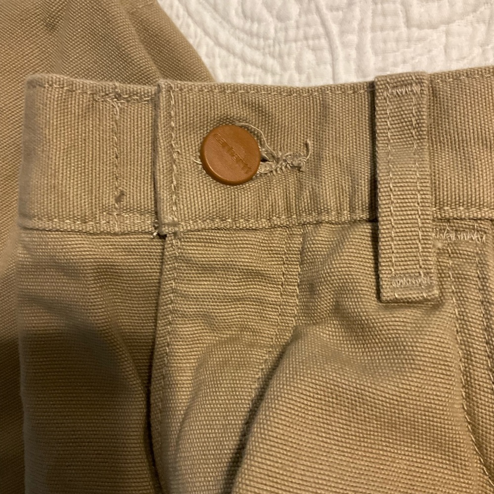 Carhartt FR Pants Mens 32x30 Khaki Flame Resistant CAT 2 FRB159 Loose Fit - Picture 5 of 11